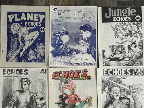 ECHOES Pulp Fanzine Magazine #40-49 10pc Lot 1988 1989 1990 Fading Shadows - Picture 6 of 8