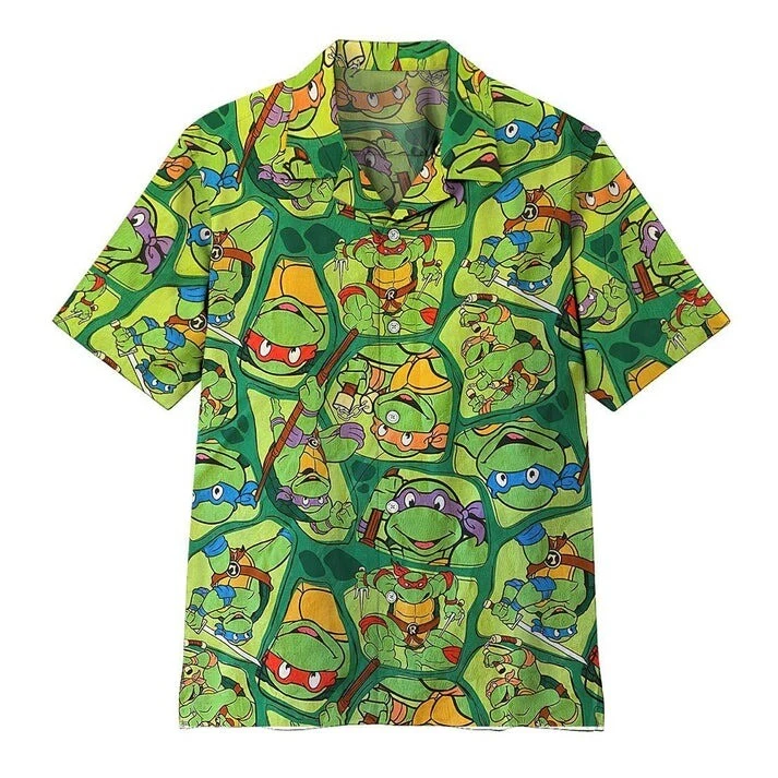 Ninja Turtle 3D Tmnt Hawaiian Shirt Beach Vacation
