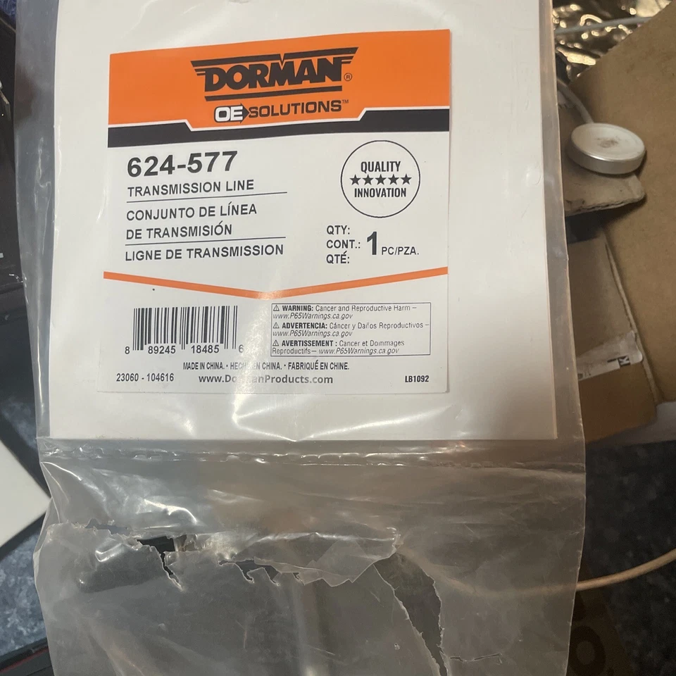 Linha de refrigerador de óleo de transmissão automática Dorman 624-577 para 2005-2006 Ford F-150 - Imagem 2 de 4