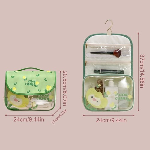 Hanging Cosmetic Storage Bag Waterproof Travel Makeup Case Travel Essentials - Picture 2 of 14