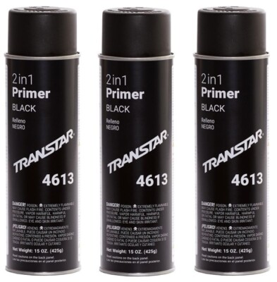 Transtar 4613 2 in 1 Aerosol Primer Black Aerosol - FREE SHIPPING! (3 Pack)