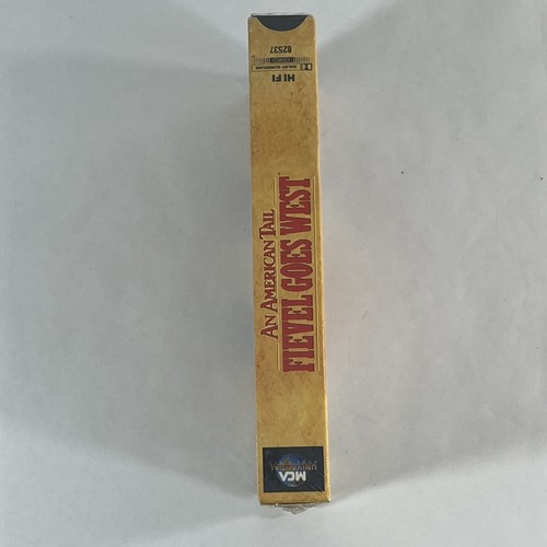 VTG An American Tale Fievel Goes West VHS Sealed MCA Watermarks Spielberg - Picture 7 of 7