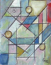 FACT OR FICTION  8x10 NEW wood Vintage  art original oil painting signed Crowell