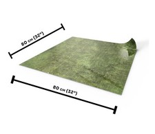 Dry-erase RPG mat 80x80cm with grid - battlemat for Dungeons and Dragons - Grass