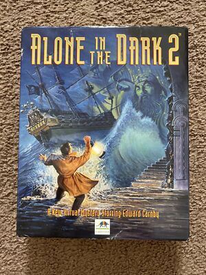 Alone in the Dark 2 (DOS/IBM PC, 1994) COMPLETE 9 Floppy Discs in Original Box!