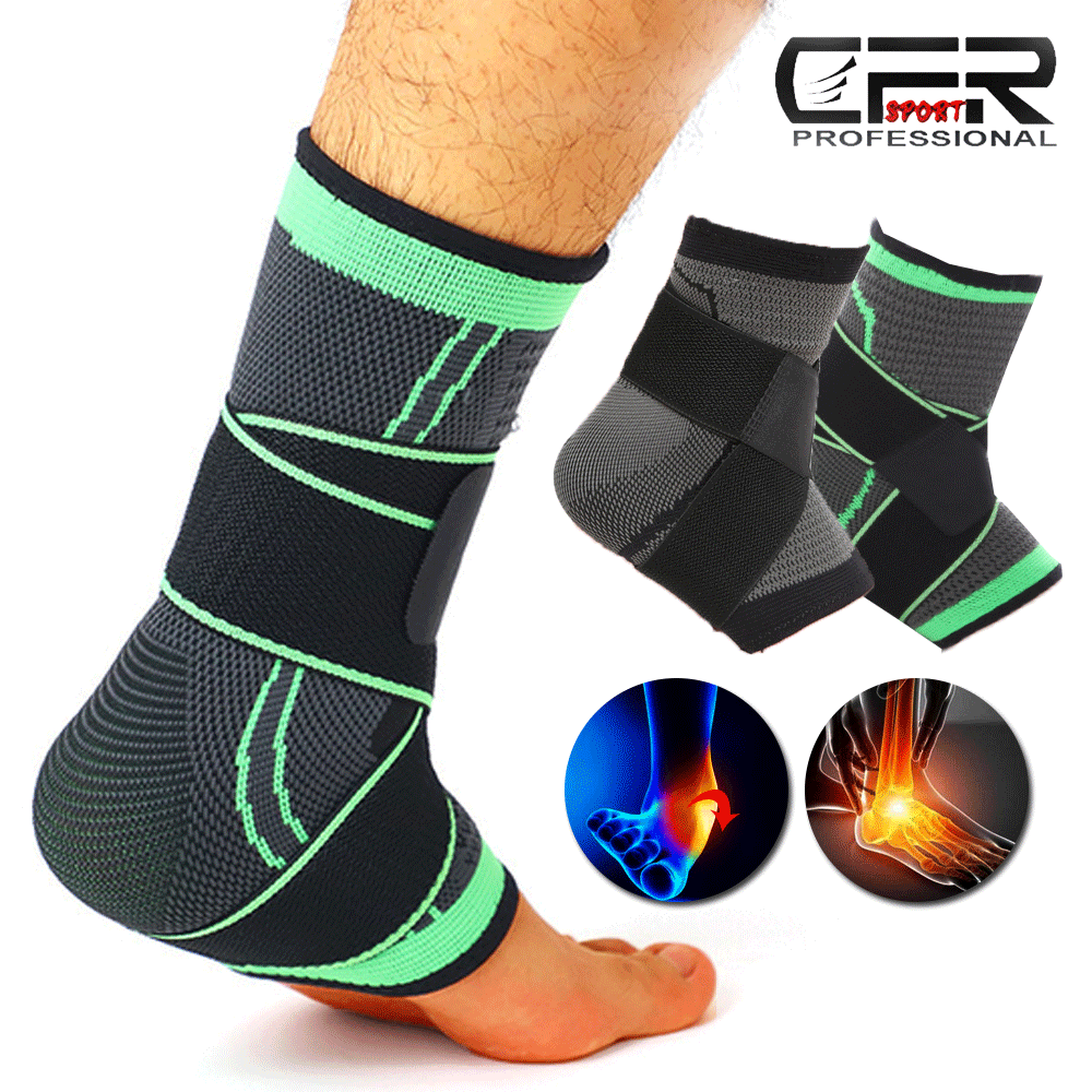 Bonvie.shop Sport Bandage Fußgelenk 2er Set - Elastische Stützbandage