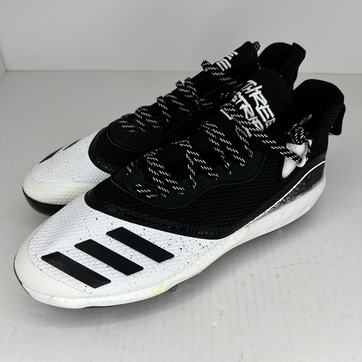 Adidas Mens G28249 White Black Three Stripes Icon V Size 14  display picture 2