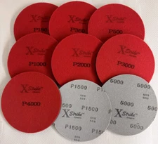 NEW XSTRIKE SANDING PADS 6 INCH-20 PACK, NOW 1 FREE PAD YOU GET 21 PADS