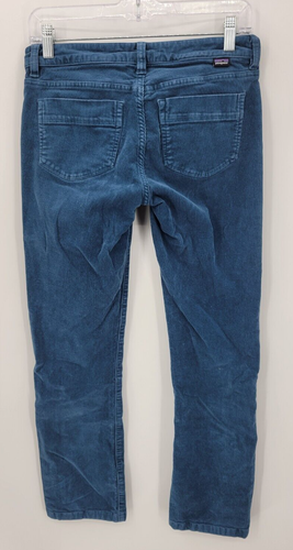 Patagonia Pants Womens 26 Blue Corduroy Straight Leg Organic Cotton Stretch - Picture 2 of 9