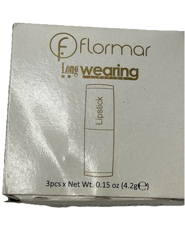 Flormar Cosmetics 3 tubi rossetto lunga durata L33 lilla lucido 4,2 g .15 oz - Foto 5 di 9