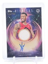 ALIJAH MARTIN 2025-26 TOPPS MIDNIGHT RPA PATCH /199 #RJA-AM RAPTORS Q6196