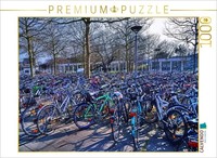 Calvendo Puzzle FahrräDer Auf Dem Bahnhofsvorplatz | 1000 Teile Lege-GrößE 64X48