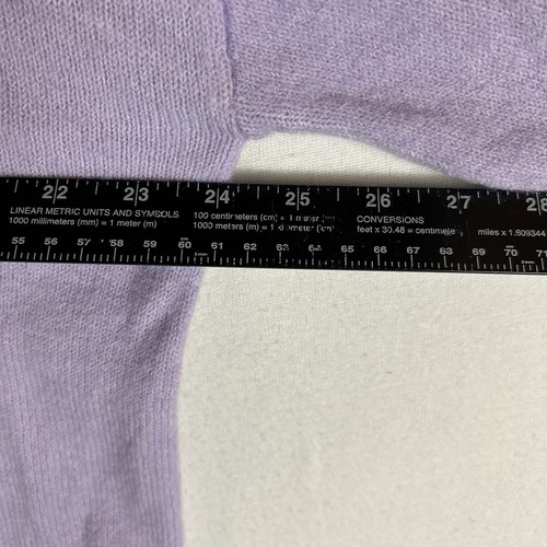 Vince Camuto Long Sleeve V-Neck Sweater Womens Medium Lavender Purple Casual Top - Picture 7 of 10