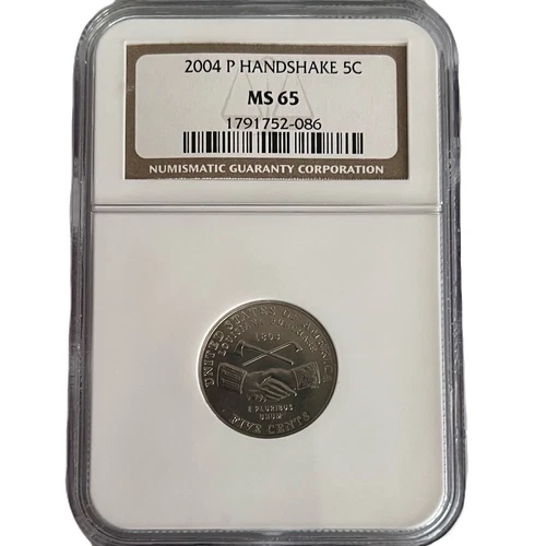 2004-P Jefferson Nickel Handshake “Peace Medal” MS65 NGC