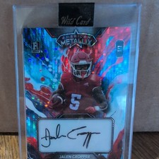 2023 Wild Card American Metallix Jalen Cropper Rookie Auto 1/1 Encased WMF-JCA. rookie card picture