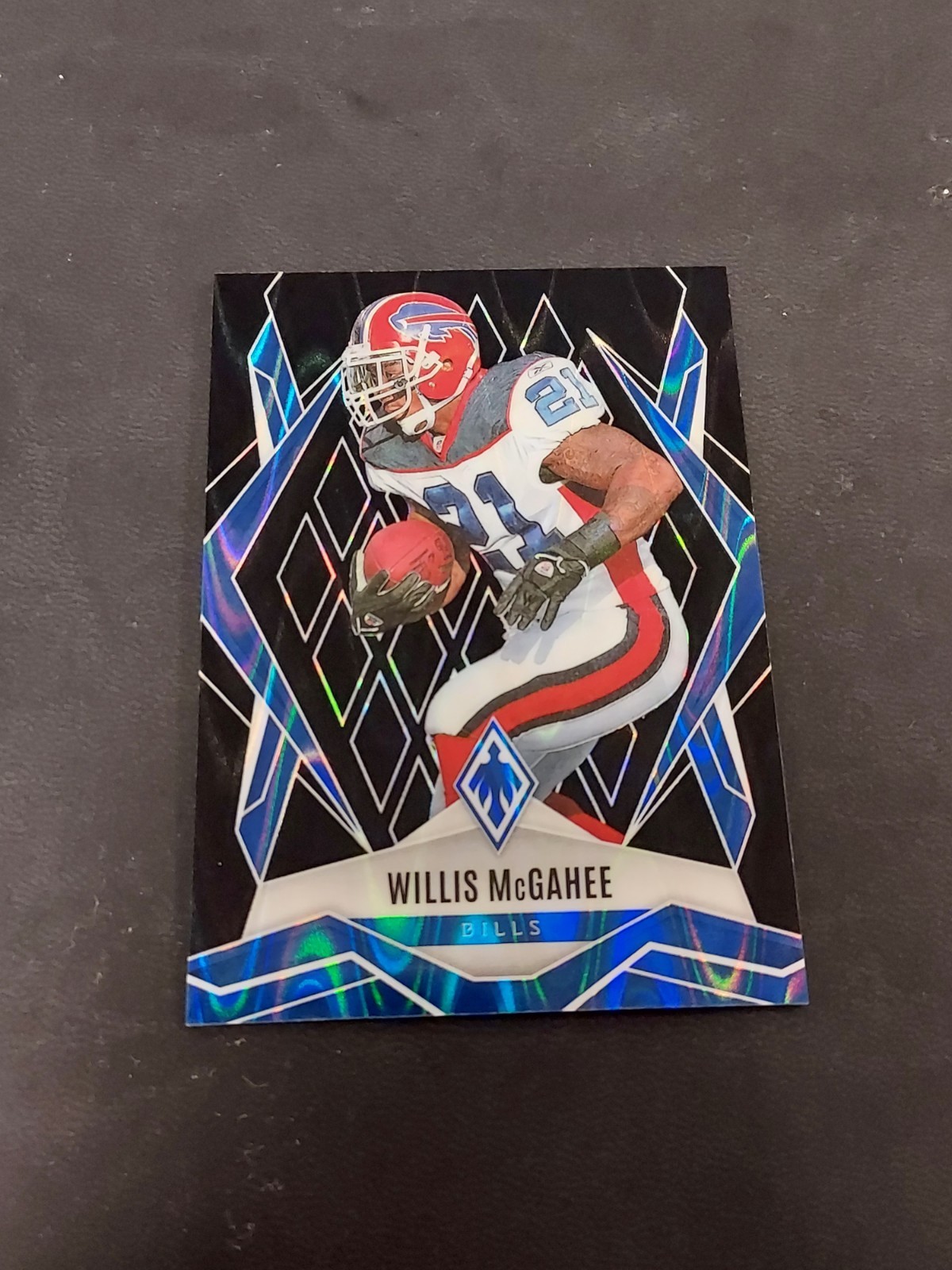 2025 Panini Phoenix Willis McGahee #64 SP Blue Black One Of One #1/1 Refractor