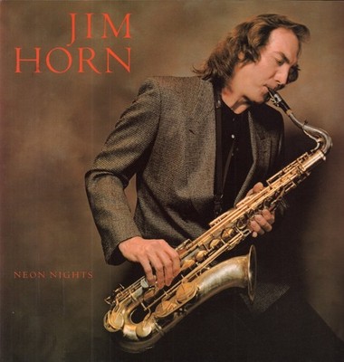 Jim Horn Neon Nights LP vinyl Germany Warner Bros 1988 with inner sleeve has
