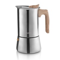 Espressokocher Induktion Edelstahl Espressomaschine Mokkakanne 450ML 9 Tassen