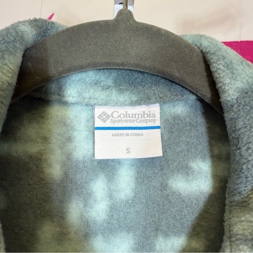 Columbia, gilet in pile fantasia blu. Taglia S. Usato in buone condizioni! - Foto 4 di 6