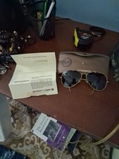 Bausch and Lomb Ray-Ban Aviator Sunglasses with Case Vintage