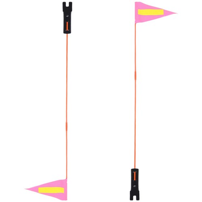 #ad 2 Pcs Bicycle Flags Bike Cycling Handlebar Safety Kid Alert Kids $30.89