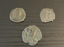 Assortment of Ancient Coins (Possibly Byzantine and Roman)