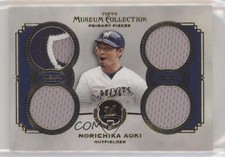 2013 Museum Collection Primary Pieces Quad Relics Gold 9/25 Norichika Aoki l8x