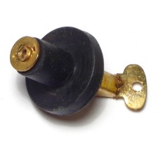 1/2" Brass Snap Handle Rubber Drain Plugs 4 pcs.