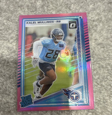 Panini 2023 Donruss Optic Rated Rookie Pink Prizm Kalel Mullings RB Titans #378