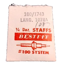 Langendorf 1078 1087 Balance Staff watch part #100/1743 lanco (2-pack)