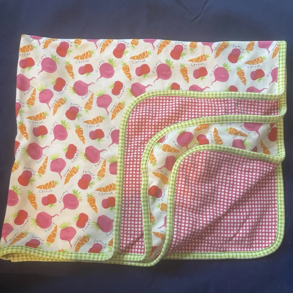 Extremely Rare Vintage 1998 Gymboree Blanket "Vegetable Garden" line - Image 2 of 3