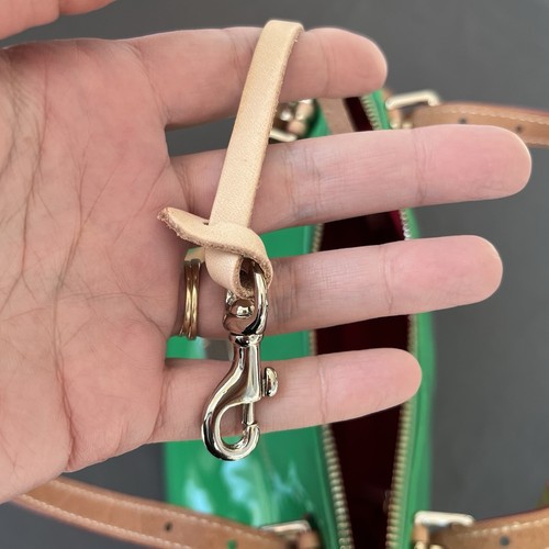 Dooney & Bourke Mini NINA Umhängetasche KELLY GREEN Lackleder Vacchetta Reißverschluss NM - Bild 12 von 16