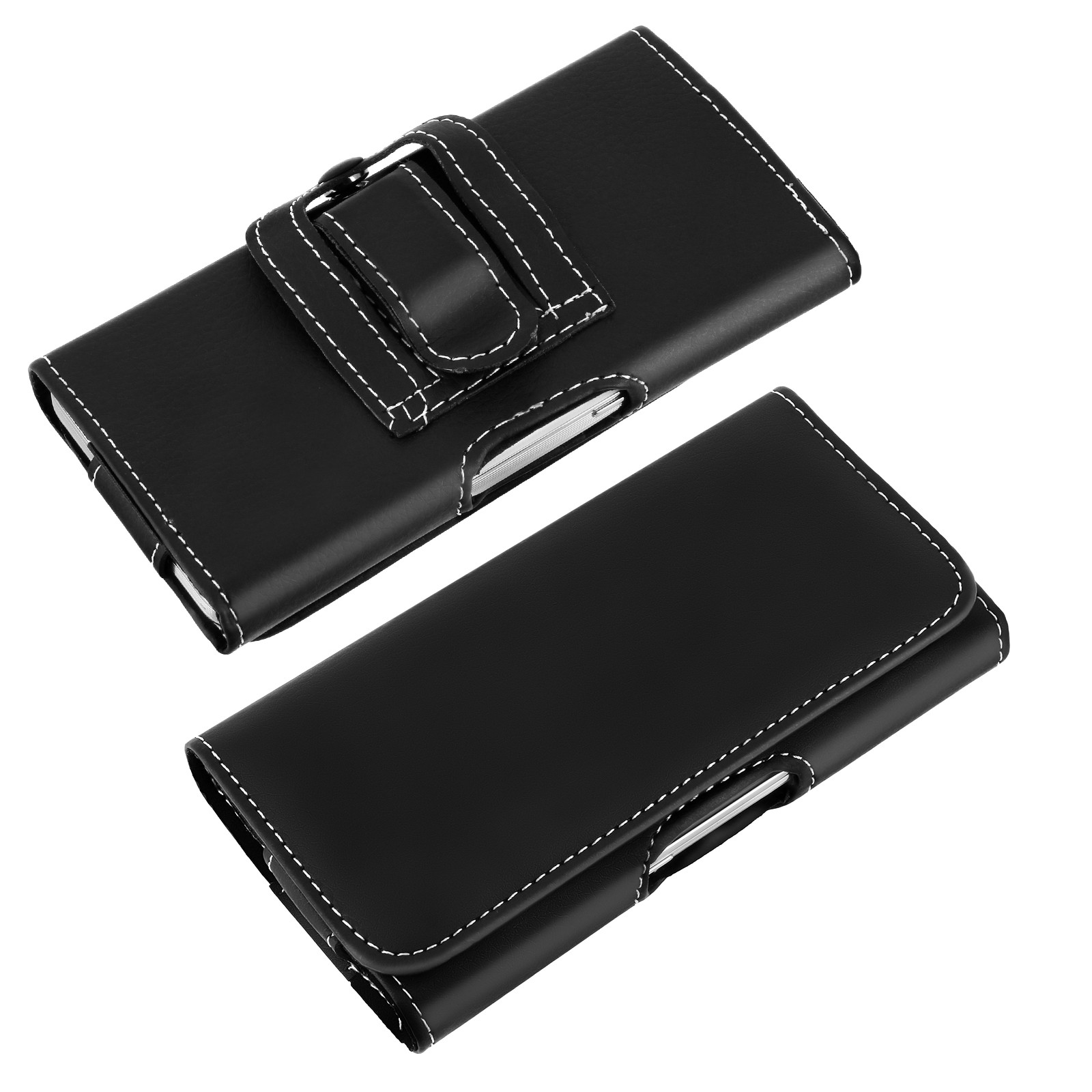 Etui ceinture double fermeture smartphones taille SL pour éviter les rayures