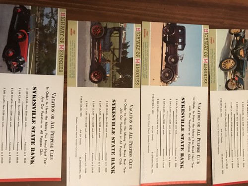 11 INK BLOTTERS WITH ANTIQUE CARS ON SYKESVILLE STATE BANK SYKESVILLE MD. - Bild 3 von 8
