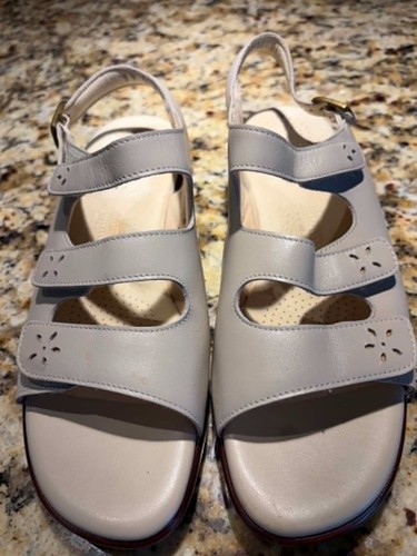 SAS Quatro Leather Slingback Sandal Bone (cream) 9W