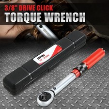 38 Drive 20-200 In.-lb 2.26-22.6 N.m Click Torque Wrench Set W Storage Case 38 Drive 20-200 In.-lb 2.26-22.6 N.m Click Torque Wrench Set W Storage Case