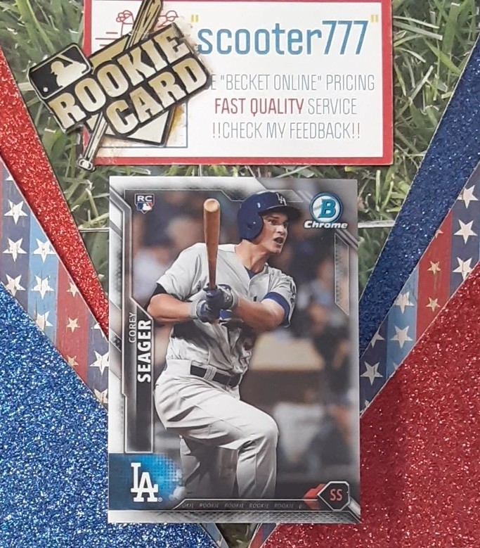 2016 Bowman Chrome ~#150⭐COREY SEAGER⭐~《RC》~DODGERS👑➡️RANGERS👑