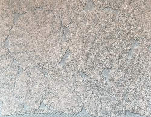 JCPenney Asciugamano Bagno Jacquard 27" x 48" TACCHI MARE 100% Cotone Blu Acqua Bianco - Foto 3 di 7