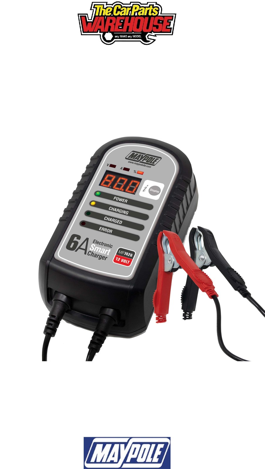 Maypole 7426 6A (12V) Electronic Smart Charger