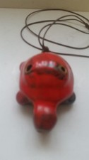RED TURTLE 6 HOLE INSTRUMENT CERAMIC FLUTE