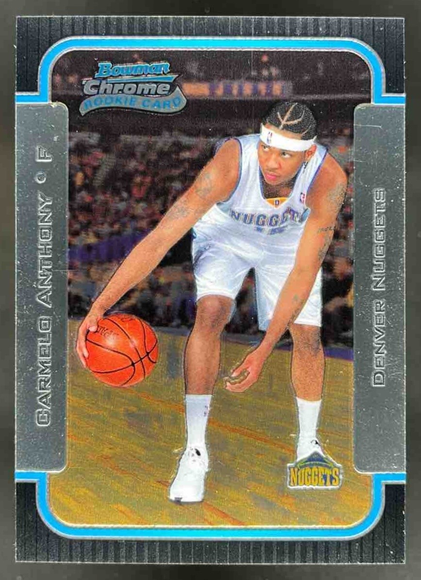2003 BOWMAN ROOKIES & STARS CARMELO ANTHONY CHROME #140 RC ROOKIE