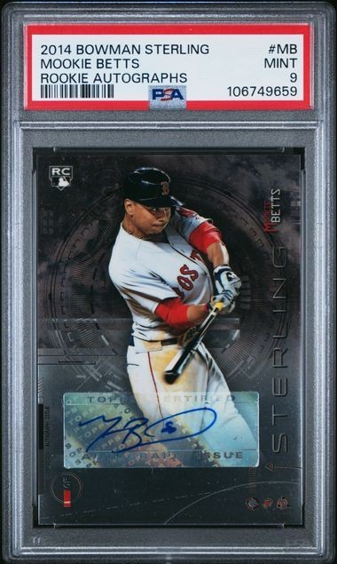 2014 BOWMAN STERLING ROOKIE AUTOGRAPHS #MB MOOKIE BETTS MINT