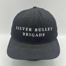 Vintage NRA Silver Bullet Brigade Snapback Hat Cap Charlton Heston USA Made