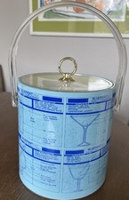 Cera MCM ICE BUCKET Blueprint For A Perfect Cocktail Rocks  Barware Vintage