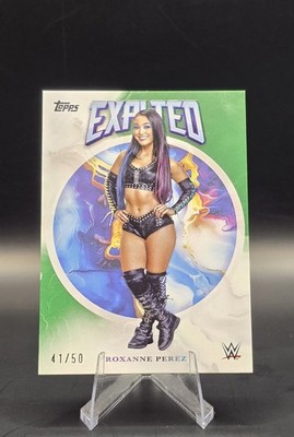 2025 Topps Exalted WWE Roxanne Perez /50 Green SSP