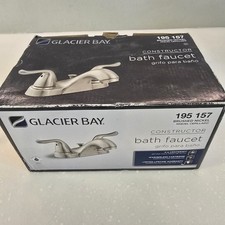 Glacier Bay Aragon 4 In. Single Handle Bathroom Faucet Brushed Nickel Brand New
