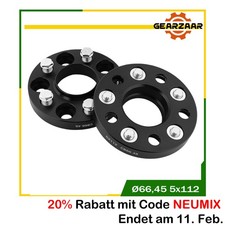 40mm Spurplatten Spurverbreiterung für Mercedes-Benz Distanzscheibe Ø66,45 5x112