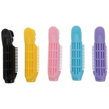 Durable 5Pcs Plastic Hair Curling Rollers DIY Hair Styling Tool Assorted Colors