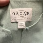 Oscar De La Renta Women’s Vintage Evening Jacket Teal 100% Wool Size 12P — photo 2