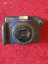 Fuji Instax 100 Camera Wide Vintage Black Blue with Fujinon 95mm Lens